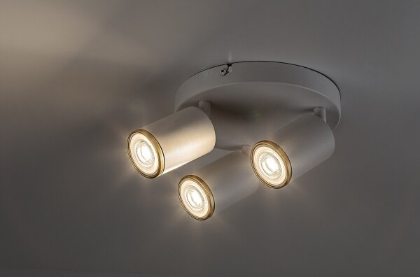 Spot Rabalux NOLIE 73106 - 3 x GU10, 15 W, 230 V, alb