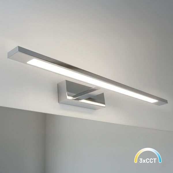 Lumină LED pentru oglindă de baie KLIMT LED/12W/230V 3000/4000/6000K 60 cm IP44 crom lucios