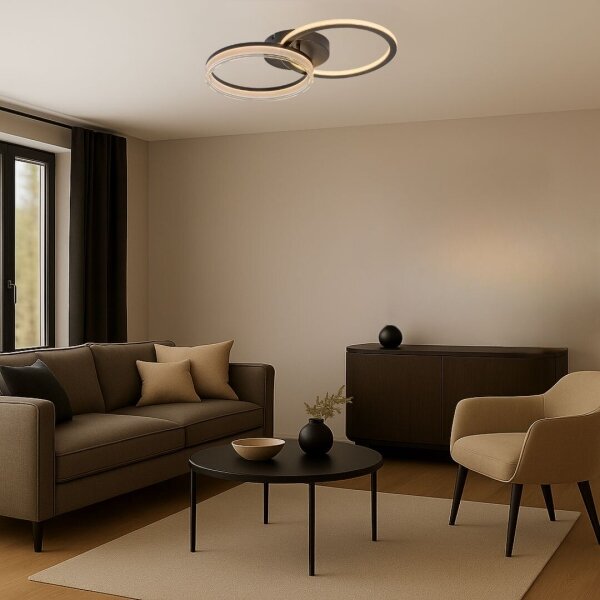 Rabalux 71479 - Plafonier LED dimabil SERAPHIEL LED/38W/230V 3000-6500K 60x35 cm, cu telecomandă
