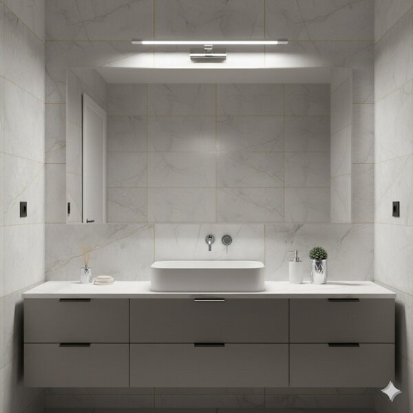 Lumină LED pentru oglindă de baie KLIMT LED/12W/230V 3000/4000/6000K 60 cm IP44 crom lucios