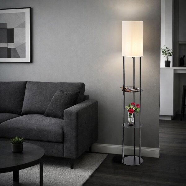 Rabalux 74106 - Lampă de podea BRONN 1xE27/40W/230V neagră