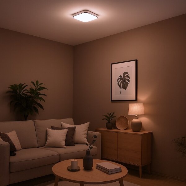 Plafonieră NEMO LED, 11W/230V, 26x26 cm, crom lucios