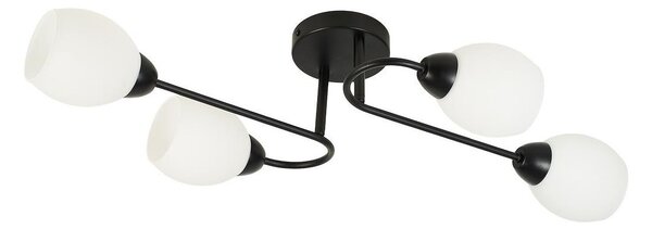 Lustră aplicată KING 4xE27/15W/230V neagră