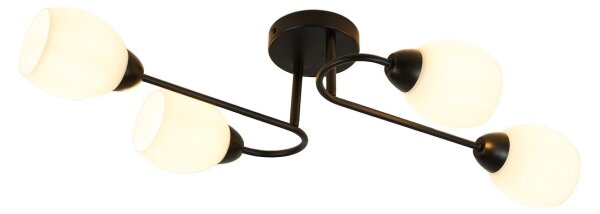 Lustră aplicată KING 4xE27/15W/230V neagră