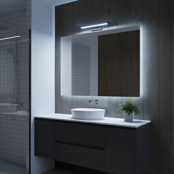 Iluminare LED pentru oglindă de baie KLIMT LED/8W/230V 3000/4000/6000K 40 cm IP44 negru