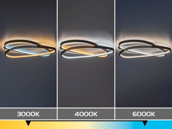 Rabalux 71470 - Lampă de tavan LED dimabilă BRANTIEL LED/57W/230V 3000-6000K 53x38 cm + telecomandă