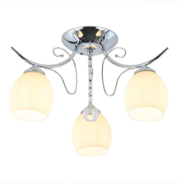 Lustră aplicată ELLA, 3x E27, 15 W, 230 V, crom lucios