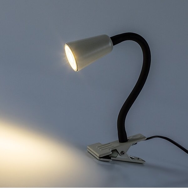 Rabalux 74091 - Lampă de birou ALDO cu clemă, 1xGU10/7W/230V, crem