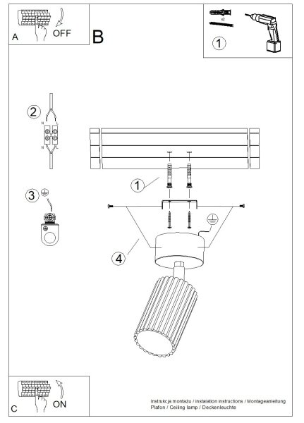 Brilagi - Spot LED CRESTO 1xGU10/10W/230V negru