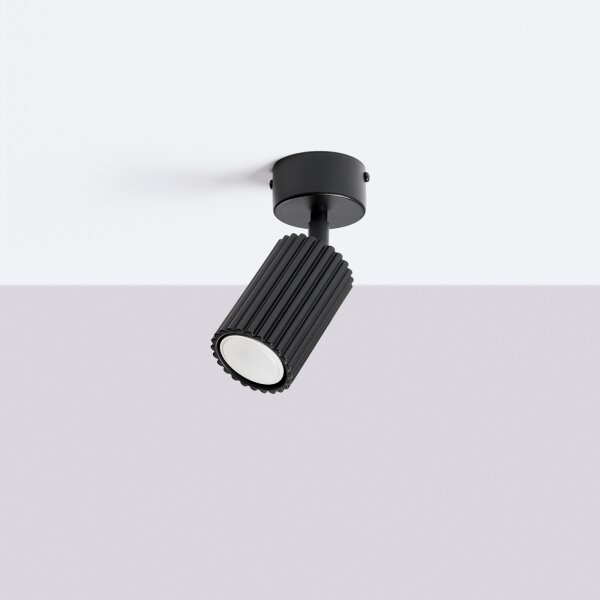 Sollux SL.1913 - Spot KARBON 1xGU10/10W/230V negru