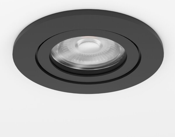 Eglo 902236 - Spot LED încastrat pentru baie BARRANCO 1xGU10/4,5W/230V IP44 negru