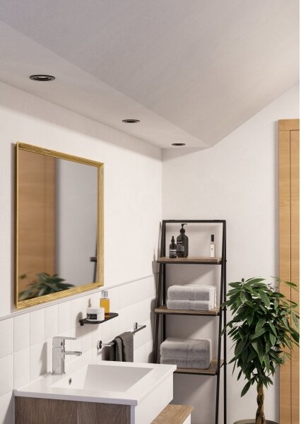 Eglo 902237 - Set 3x spoturi LED încastrate pentru baie BARRANCO, 1x GU10/4,5W/230V, IP44, negru