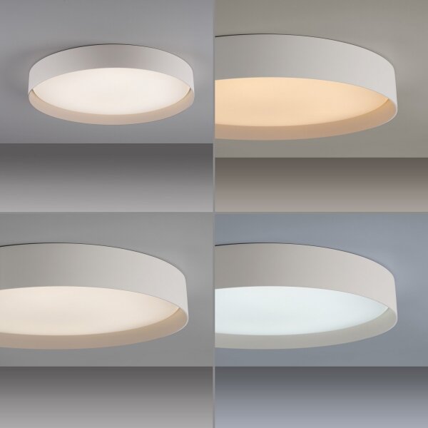 Schöner Wohnen 14595-39 - Plafonieră LED dimabilă TAVOLI LED/34W/230V gri+telecomandă