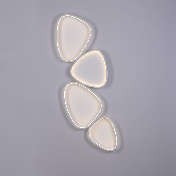 Schöner Wohnen 14039-16 - Plafonieră LED dimmabilă PEBBLES LED/35,5W/230V albă