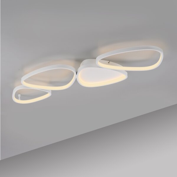 Schöner Wohnen 14039-16 - Plafonieră LED dimmabilă PEBBLES LED/35,5W/230V albă