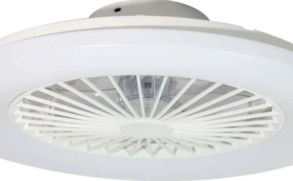 Plafonieră LED dimabilă cu ventilator Lucci Air 513200 OSLO LED/20W/230V alb + telecomandă