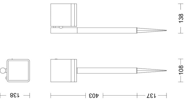 Philips VIRONA LED lampă solară 1,8W 3,7V 2700K IP44