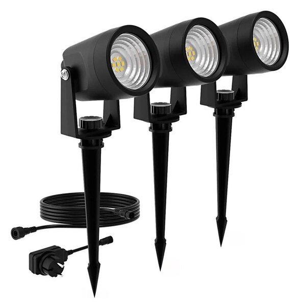 SET 3x corp de iluminat LED de exterior Philips GARDENLINK REUEL LED/1,5W/230V 2700K IP44