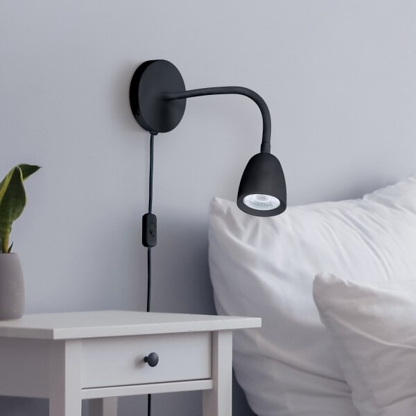 Veioză LED dimabilă Solight WO54-B LED/4W/230V negru
