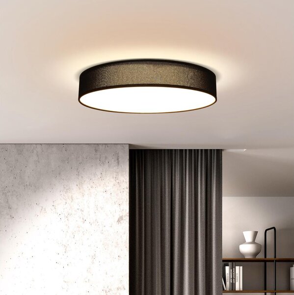 Plafonieră LED dimabilă Solight WO8014 PENLEY LED/48W/230V d. 40 cm negru + telecomandă