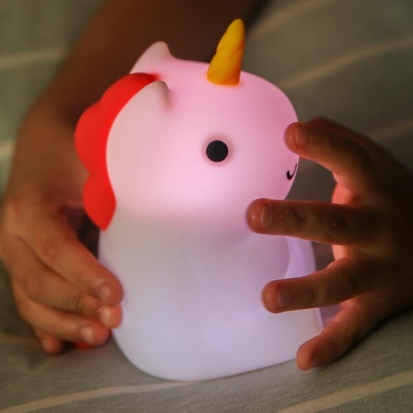 Lampă LED RGB tactilă reîncărcabilă dimabilă pentru copii MegaLight MAGGY EGG LED/5V