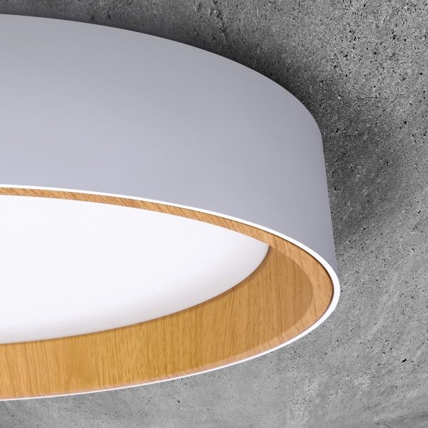 Plafonieră LED dimabilă Solight WO8017 LARIOS LED/48W/230V d. 39 cm alb + telecomandă