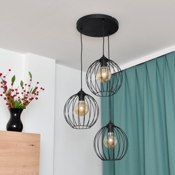 Lustră LED pe cablu MERCURE 3xE27/15W/230V