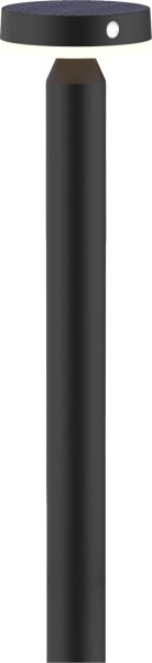 Lampă solară LED GWINEA LED/4,5W/3,7V 2000 mAh, 50 cm, IP44, negru