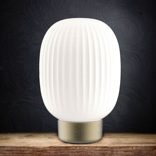 Lampă LED tactilă dimabilă de masă LATTE LED/1,8W/5V USB 2000 mAh auriu/alb