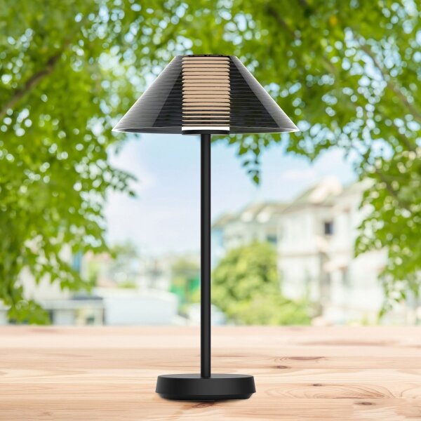 Lampă LED dimabilă de masă SERENGETI LED/3,4W/5V USB 3600 mAh IP44 negru
