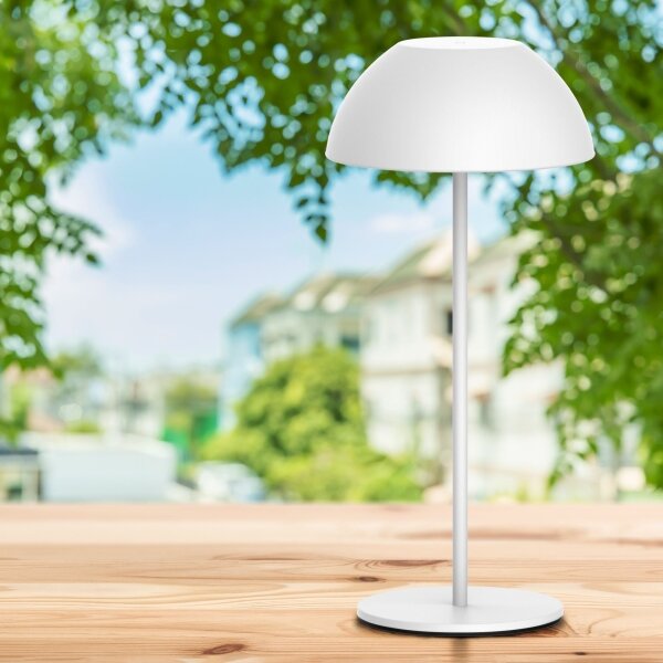 Lampă de birou LED TANZANIA LED/1,8W/5V USB 1800 mAh IP44 albă dimabilă
