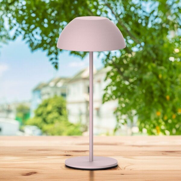 Lampă de birou LED TANZANIA, 1,8W, 5V USB, 1800 mAh, IP44, roză