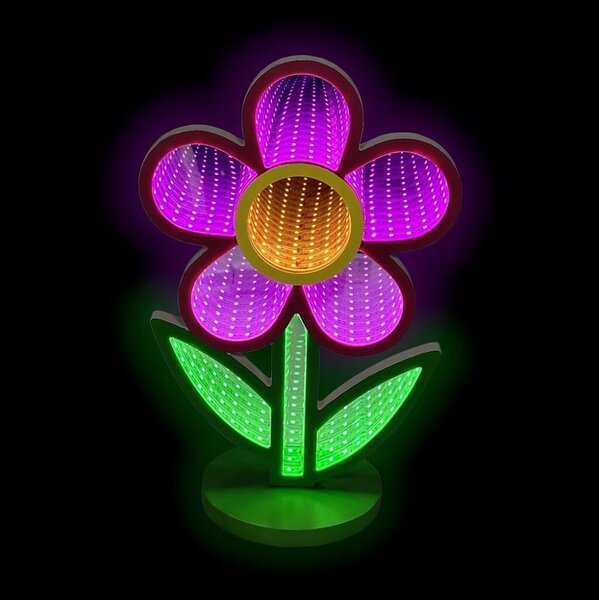 2Kids Toys - Decorațiune de masă LED neon, floare, 5W, USB