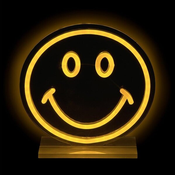 2Kids Toys - Decorațiune de masă neon LED, 5W, USB, față zâmbitoare