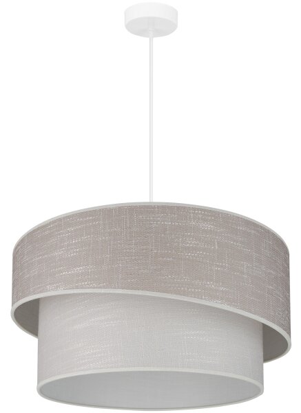 Lustră pe cablu Brilagi DOVER SHINE 1xE27/15W/230V d. 50 cm gri/crem
