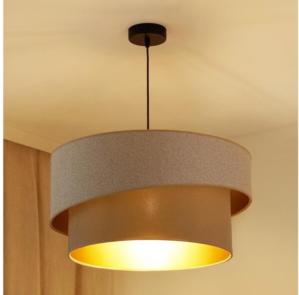 Lustră pe cablu Brilagi VEGAS SHINE 1xE27/15W/230V d. 50 cm crem/bej