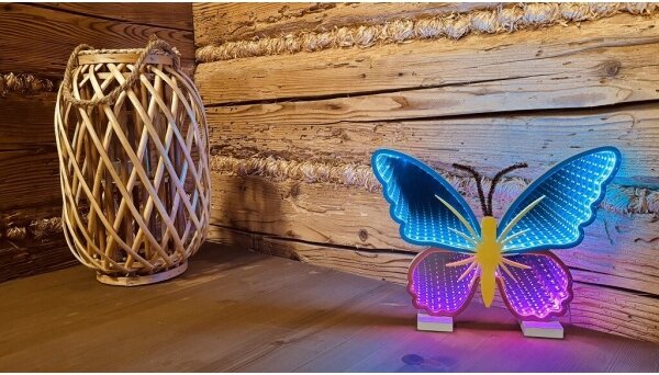 2Kids Toys - Decorațiune neon LED de masă, 5W/USB, fluture