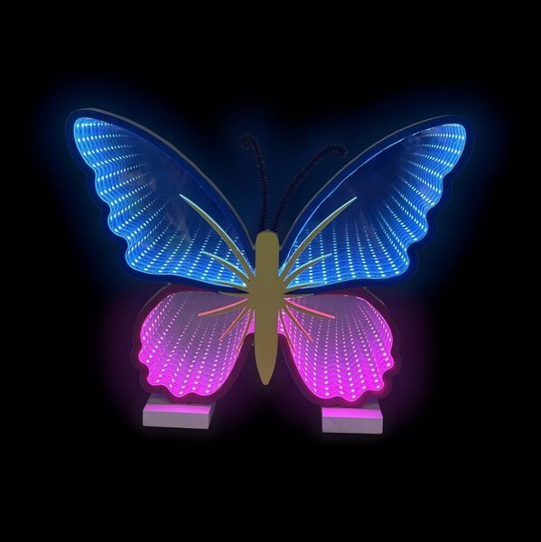2Kids Toys - Decorațiune neon LED de masă, 5W/USB, fluture