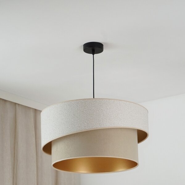 Lustră pe cablu Brilagi VEGAS SHINE 1xE27/15W/230V d. 50 cm crem/bej