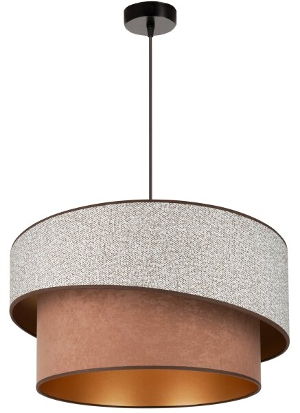 Lustră pe cablu Brilagi VEGAS SHINE 1xE27/15W/230V d. 50 cm gri/maro