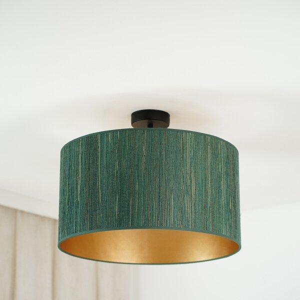 Brilagi - Plafonieră BOSTON ROLLER 1xE27/15W/230V pr. 45 cm verde/auriu