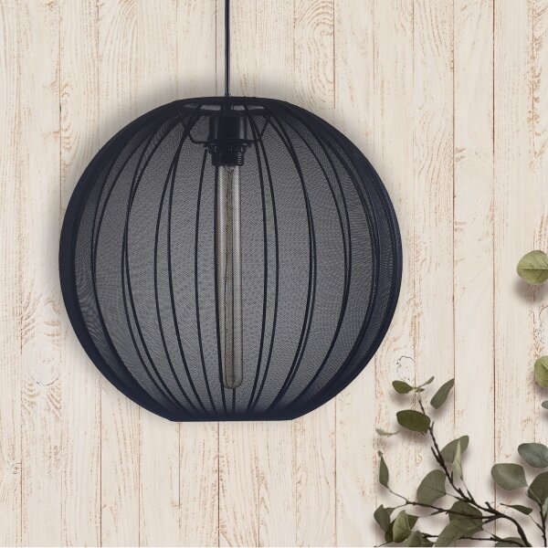 Lustră pe cablu SENSAI 1xE27/20W/230V d. 40 cm negru
