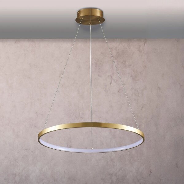 Lustră LED pe cablu LEA LED/20W/230V 4000K d. 50 cm auriu