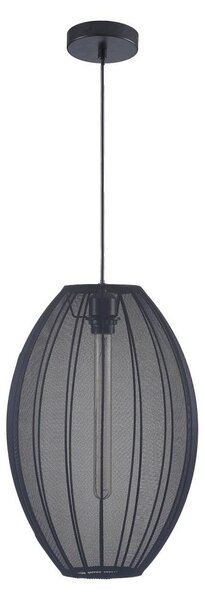Lustră pe cablu KAREI 1xE27/20W/230V d. 30 cm negru