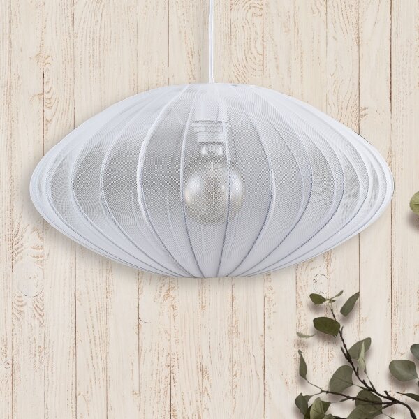 Lustră pe cablu KINU 1xE27/20W/230V d. 50 cm alb