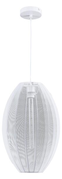 Lustră pe cablu KAREI 1xE27/20W/230V d. 30 cm alb