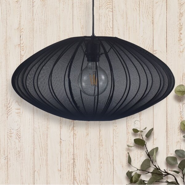 Lustră pe cablu KINU 1xE27/20W/230V d. 50 cm negru