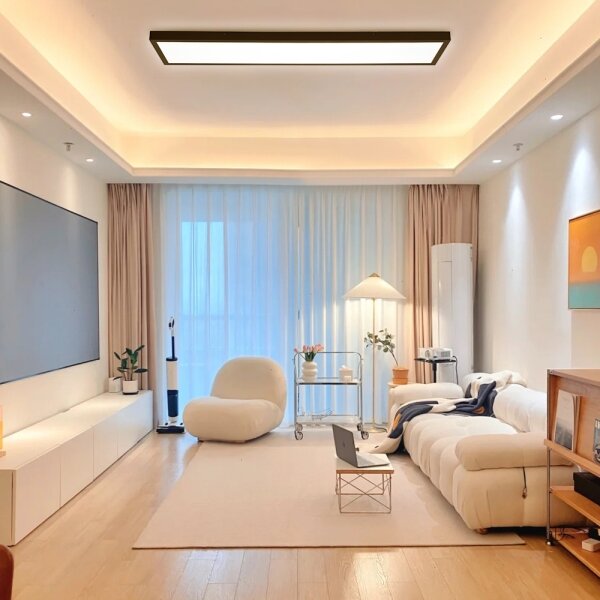 Brilagi-LED FRAME SMART Lampă de baie dimabilă LED/50W/230V IP44 negru + telecomandă