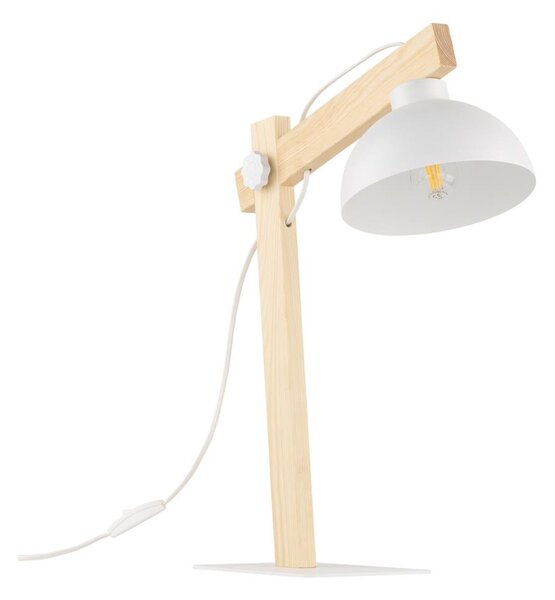 Lampă de masă OSLO 1xE27/15W/230V pin/alb