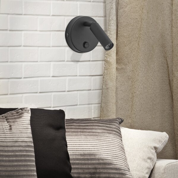 Spot de perete ENZO 1xG9/8W/230V negru